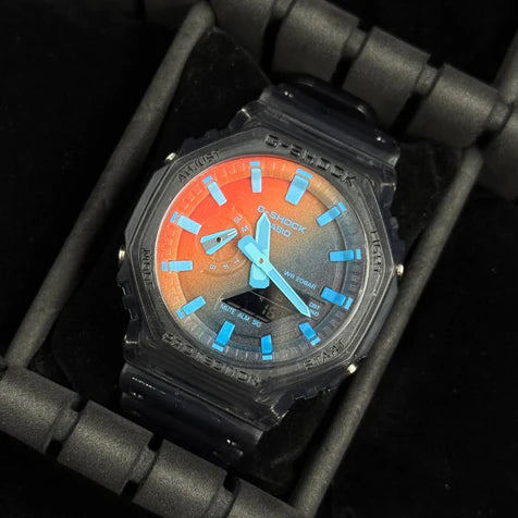 G-SHOCK Manga Negro Tablero Arcoiris