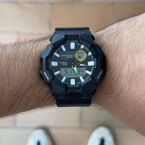G-SHOCK GA-0105 Negro Tablero Negro-Blanco