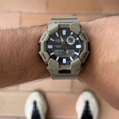 G-SHOCK GA-0105 Beige Tablero Negro