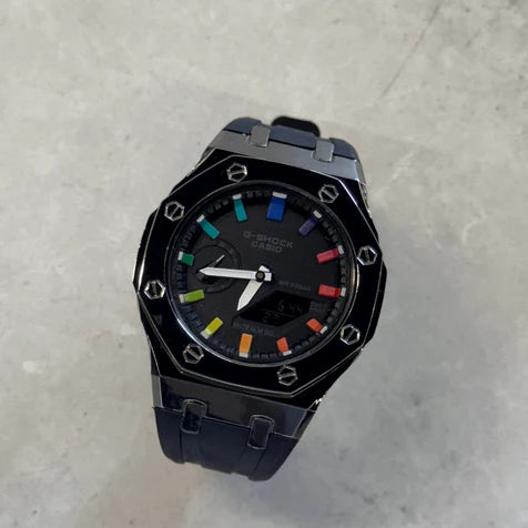 G-SHOCK Premium Negro Tablero Negro - Bicolor