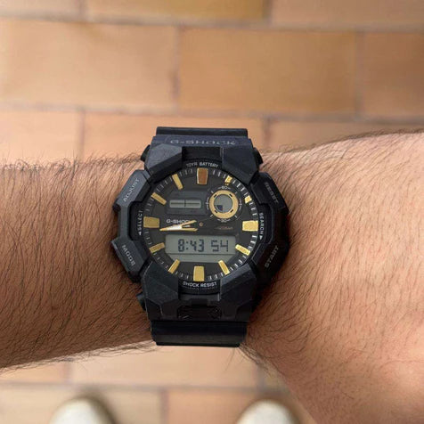 G-SHOCK GA-0105 Negro Tablero Negro - Dorado