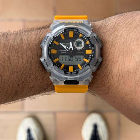 G-SHOCK GA-0105 Amarillo Tablero Negro