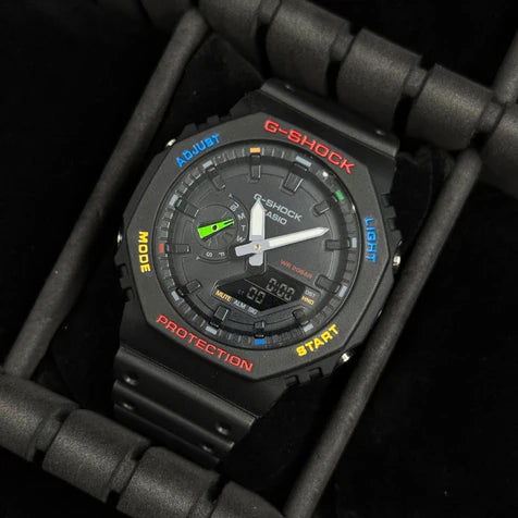 G-SHOCK Manga NegroTablero Negro-Colores