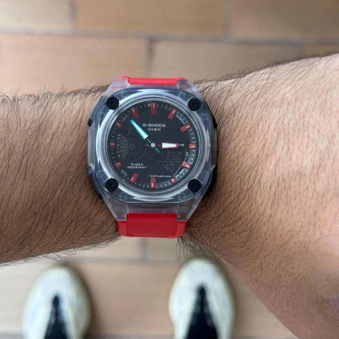 G-SHOCK Mudman Rojo Tablero Negro-Rojo