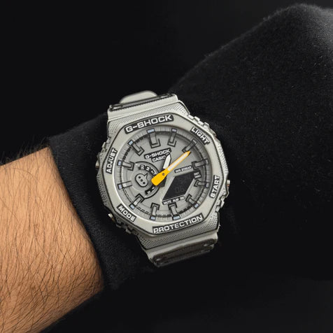 G-SHOCK Manga Gris Tablero Gris