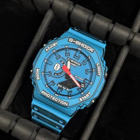 G-SHOCK Manga Azul Tablero Azul