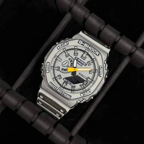G-SHOCK Manga Blanco Tablero Blanco - Negro