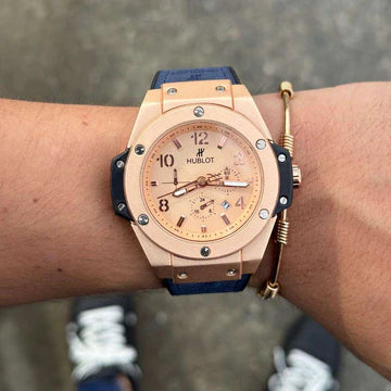 HUBLOT Big Bang New Azul Tablero Oro Rosa - Oro Rosa
