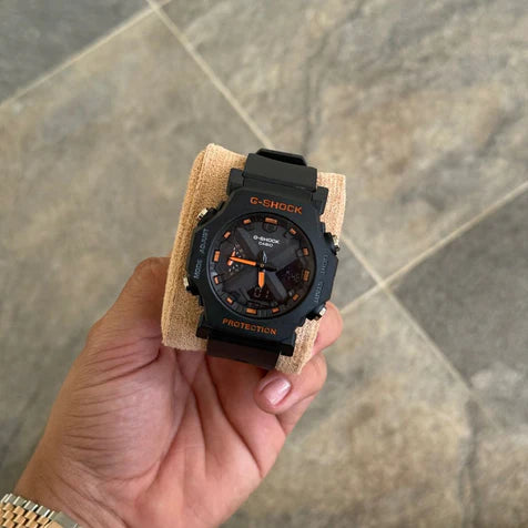 G-SHOCK Premium New Negro - Naranja