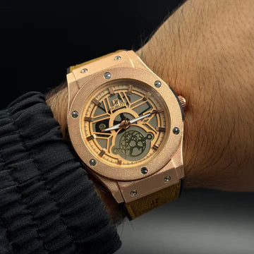 HUBLOT Big Bang 2025 Café Tablero Oro Rosa - Oro Rosa
