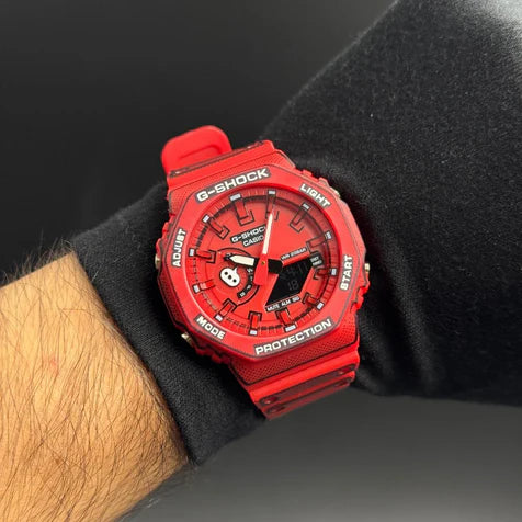 G-SHOCK Manga Rojo Escarlata Tablero Rojo
