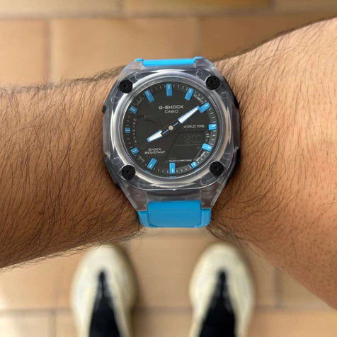 G-SHOCK Mudman Celeste Tablero Negro