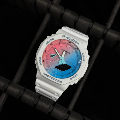 G-SHOCK Manga Blanco Tablero Arcoiris